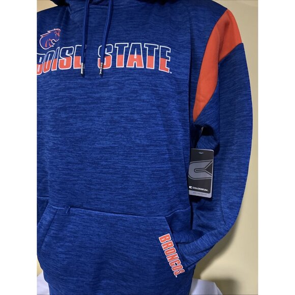 NEW Boise State BSU Broncos Colosseum Hoodie Blue Hoodie Sweatshirt Men's L - Picture 3 of 12